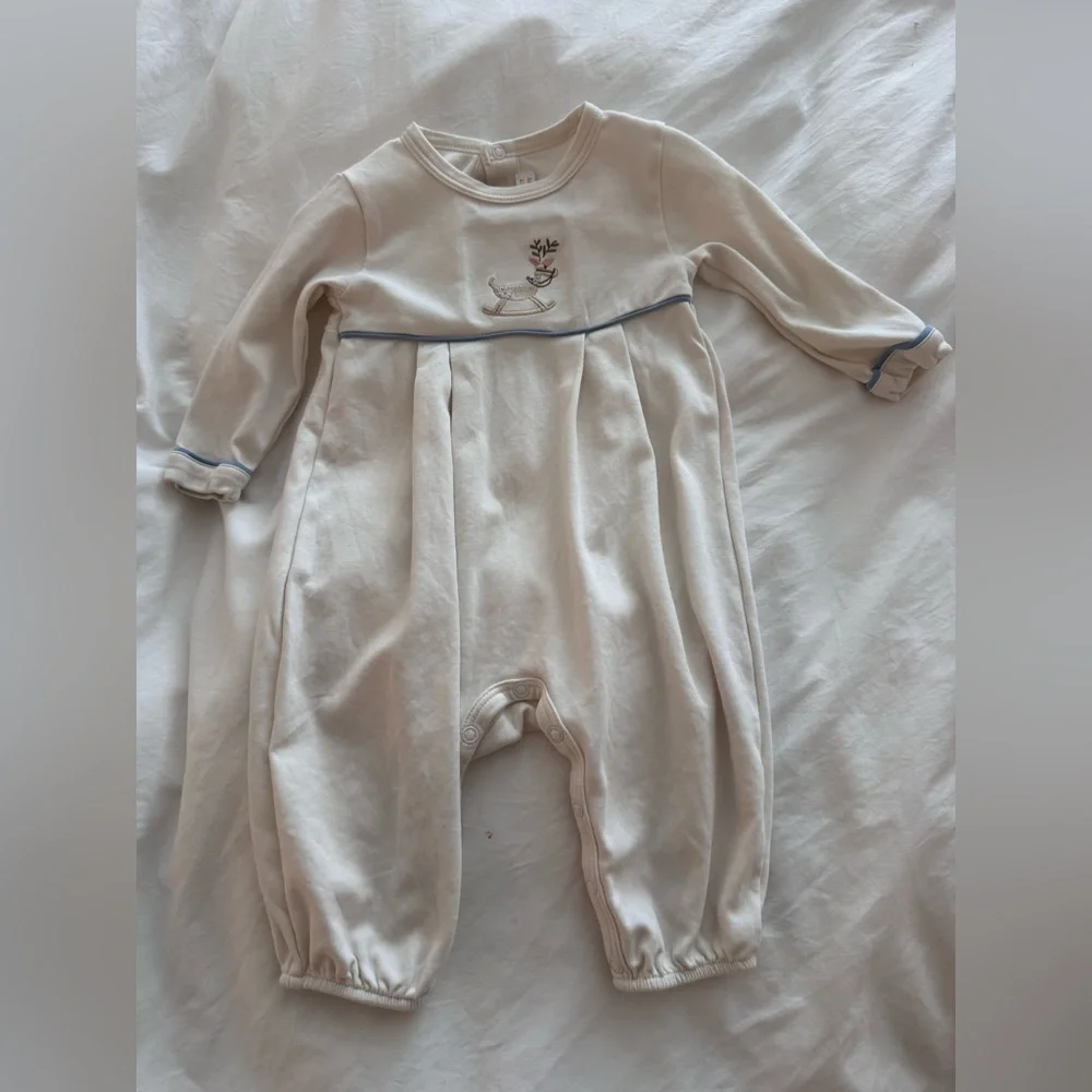 The Beaufort Bonnet Company Cream Baby boy Romper